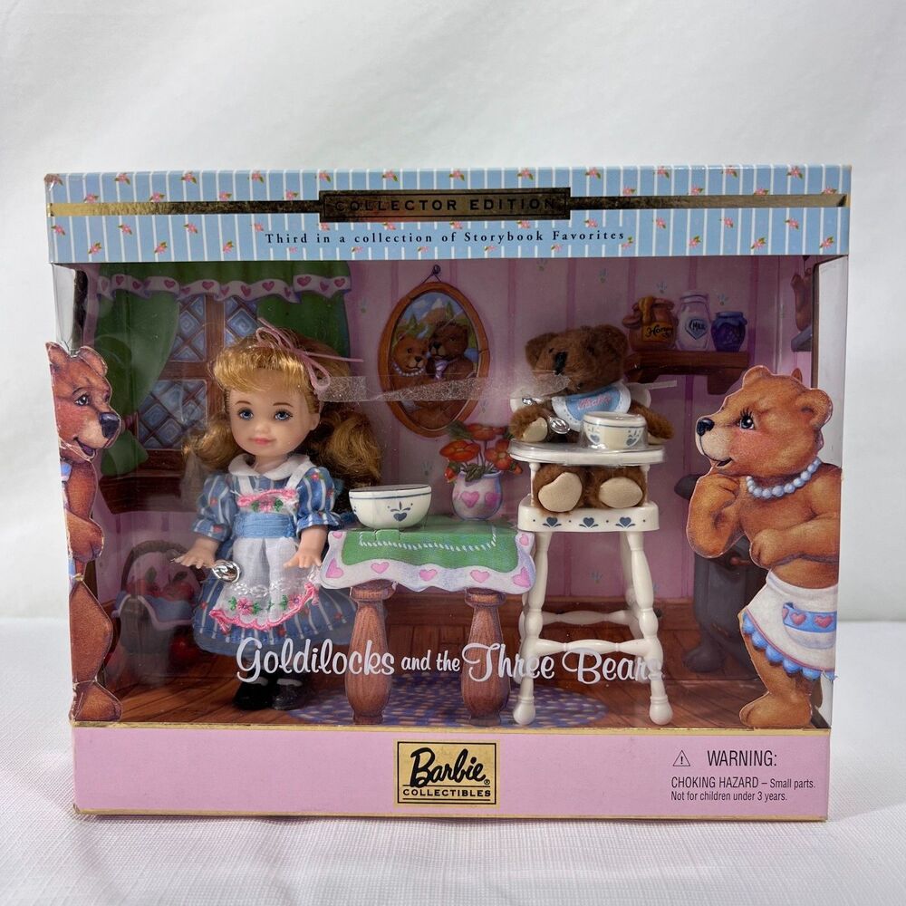 New - 2000 Mattel Barbie Collectibles - Goldilocks & the Three Bears - 29605 NIB